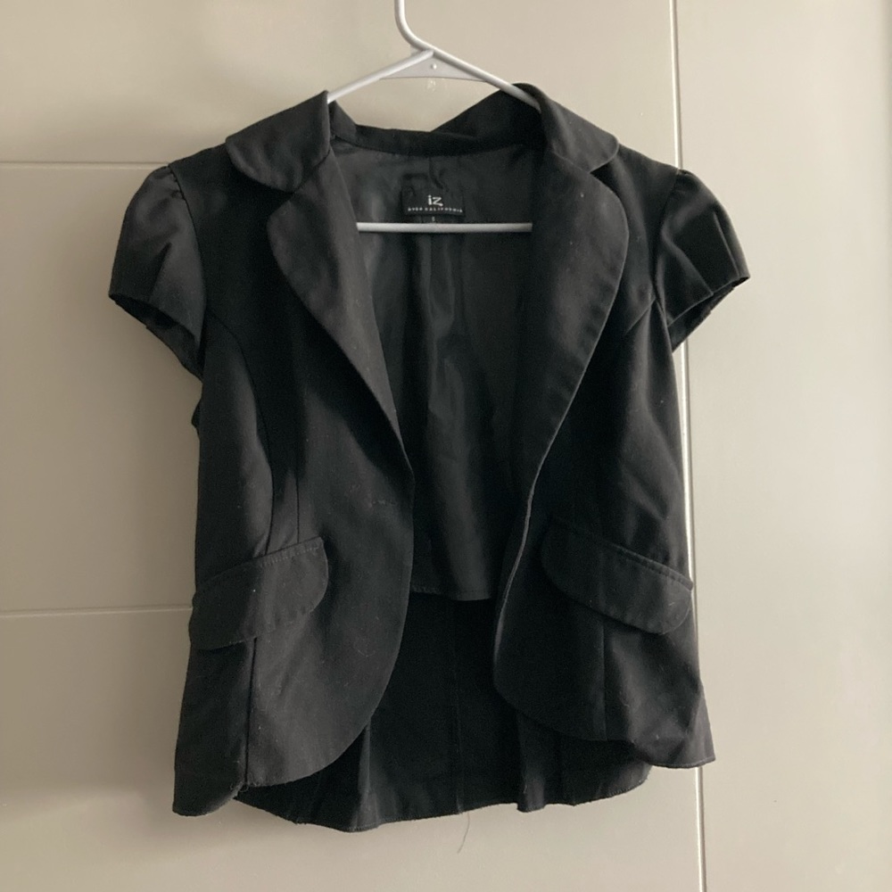 Small Black Sleeveless Blazer